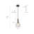 Jahaad 1-Light Dimmable Unique Teardrop Pendant Light-308761787