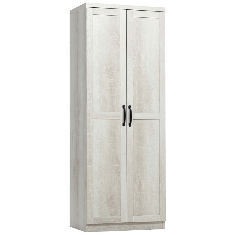 Armoire de rangement de 67 pouces avec tablettes réglables, portes à fermeture en douceur et sangle anti-basculement pour plus de sécurité