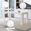 Table de salle à manger 71 po x 31,5 po à motif de panneaux de fibres à densité moyenne en marbre blanc avec pieds rainurés. Table de salle à manger pour la maison, pouvant accueillir de 6 à 8 personnes. Adaptable pour les restaurants, les salons, etc.