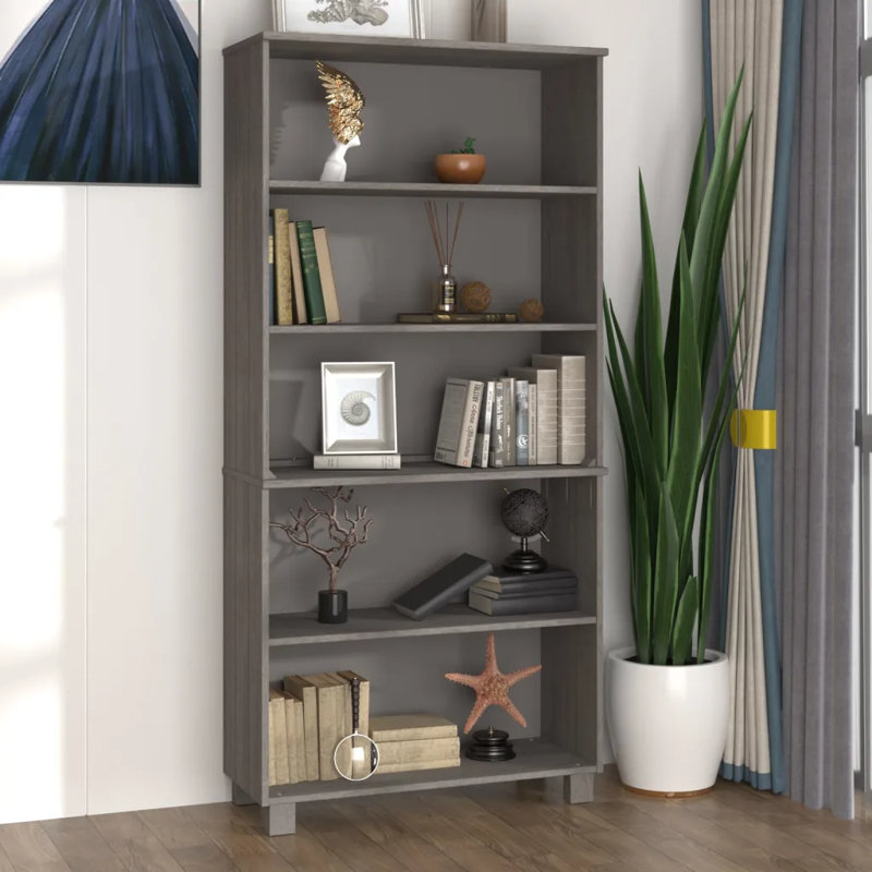Hamfurd 85cm Solid Wood Sideboard, Light Grey
