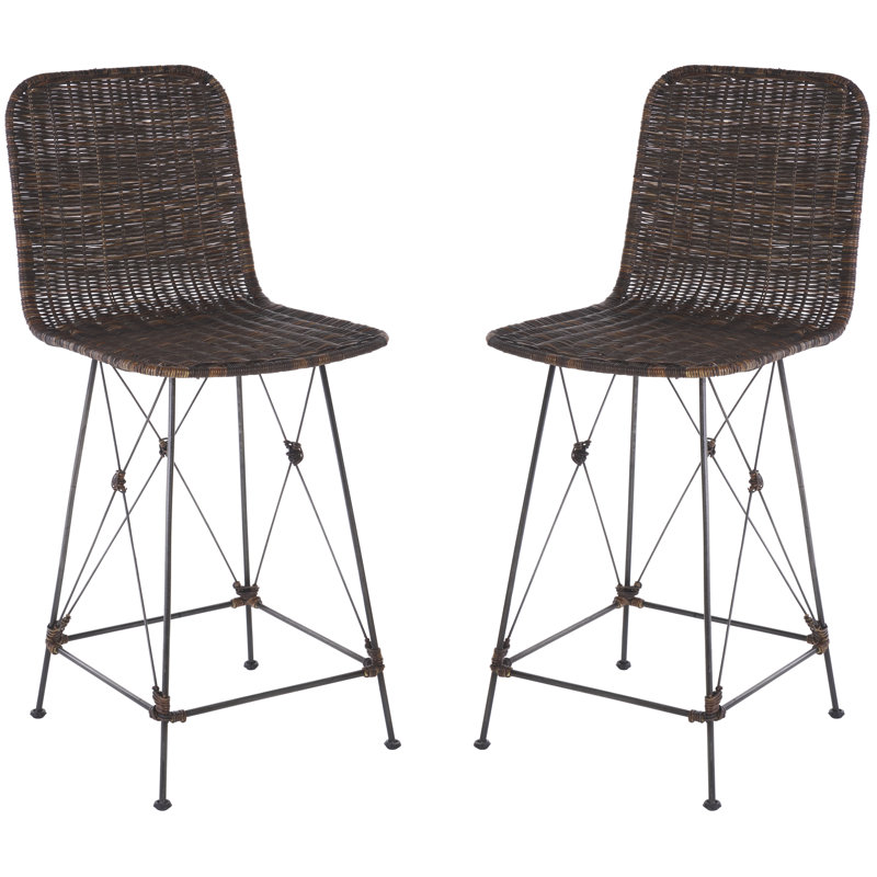 Tabouret de comptoir Finlaggan, Marron foncé