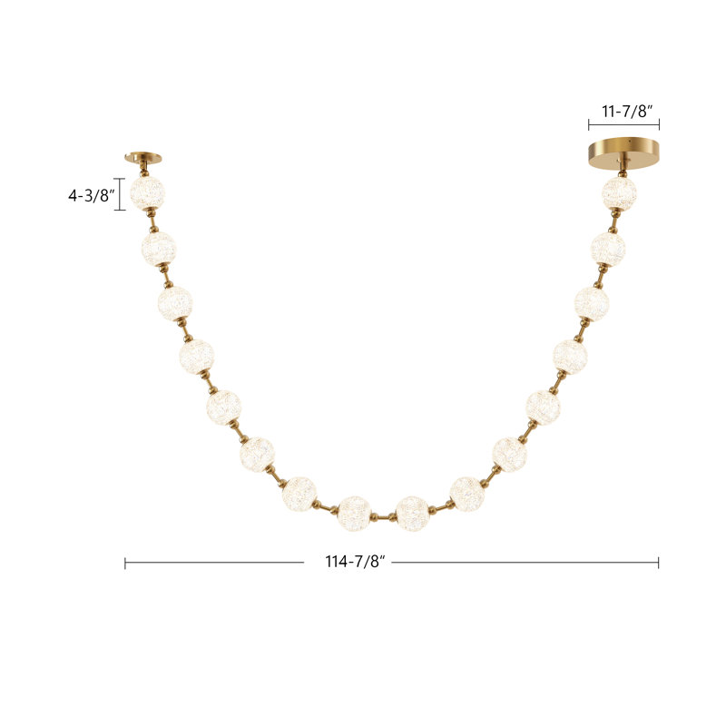 Luminaire suspendu unique à 16 lumières Marni, Nickel poli