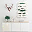 Various Whales XXX by Oliver Goldsmith - Wrapped Canvas Painting Print-55370014