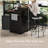 53.2" Two-Tier Farmhouse Kitchen Island with Power Outlet, 3 Drawers, Adjustable Shelves, 4 Door Racks & Rolling Base, Rustic Bar Cabinet Kitchen Storage Island-2069949464