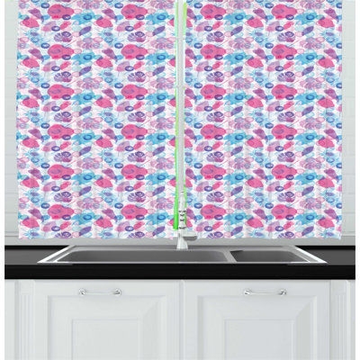 Floral Kitchen Curtain