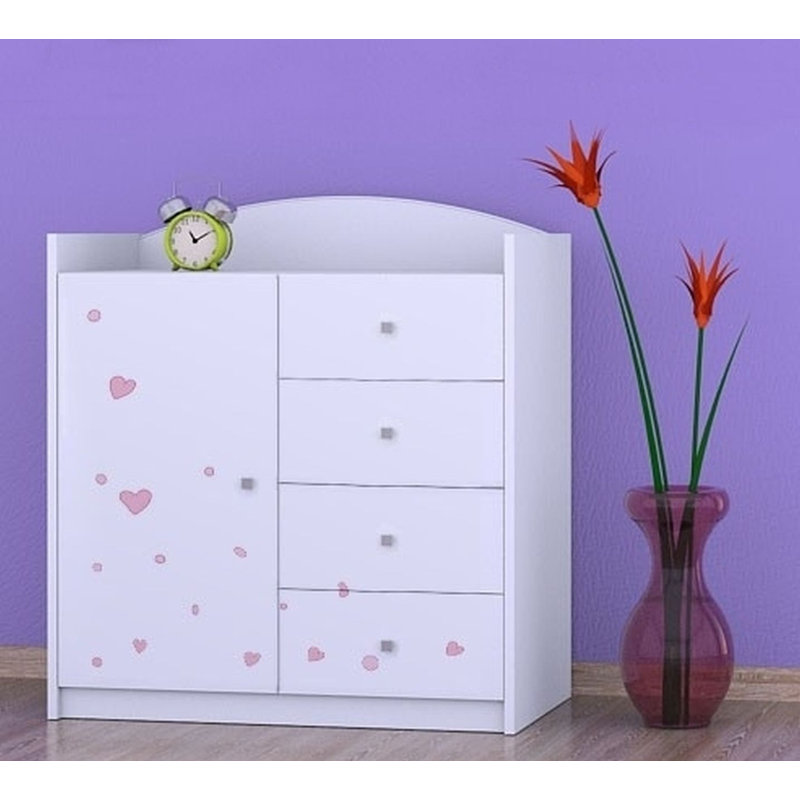 Nicollet Kids 4 - Drawer Combo Dresser, White