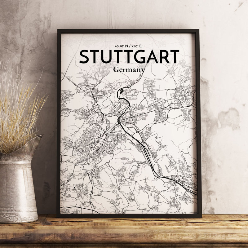 Stuttgart - No Frame Print, 43.2 cm H x 27.9 cm W x 0.13 cm D