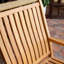 Chaise berçante d'extérieur en teck Cotesfield