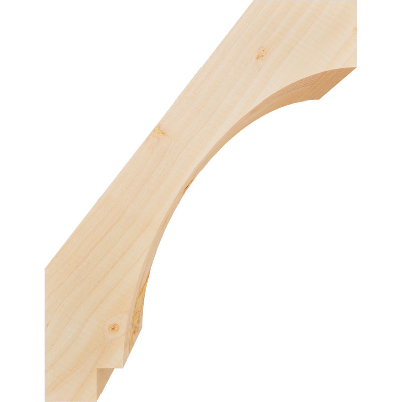 Attelle impériale du genou, Sapin de Douglas, Lisse, H 18 po x l 5,5 po x P 14 po