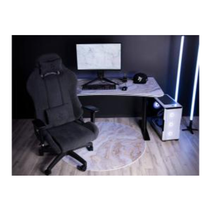 Arozzi Zona Microfiber Noise Dampening And Scratch Protection Anti-slip Chair Mat - White Marble