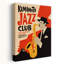 «Kumamoto Jazz Saxophonist Retro Vintage Abstract City Architecture», reproduction d'art murale-133613444