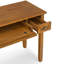 Bureau d'écriture en bois massif avec plateau à clavier rabattable et 2 tiroirs Warm Shaker-1821656351