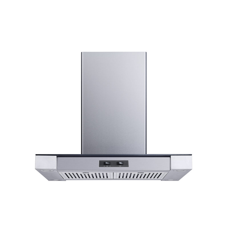  Hotte pour îlot de cuisine convertible H155C Series en acier inoxydable