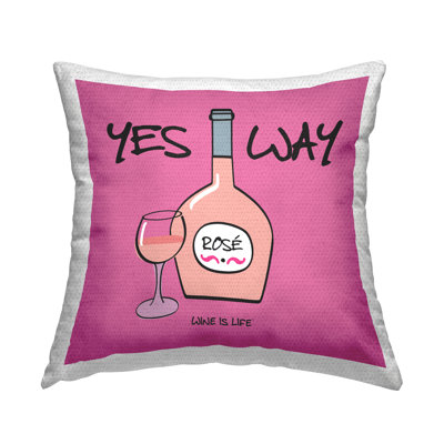 Yes Way Rose Outdoor Printed Pillow by WIL