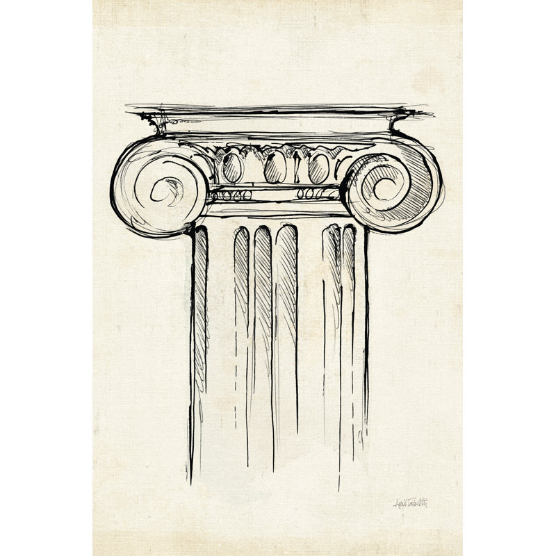 Museum Sketches V by Anne Tavoletti - Wrapped Canvas Print, 76cm H x 51cm W