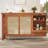 360° Expandable Rotating Bar Table With Storage Cabinet