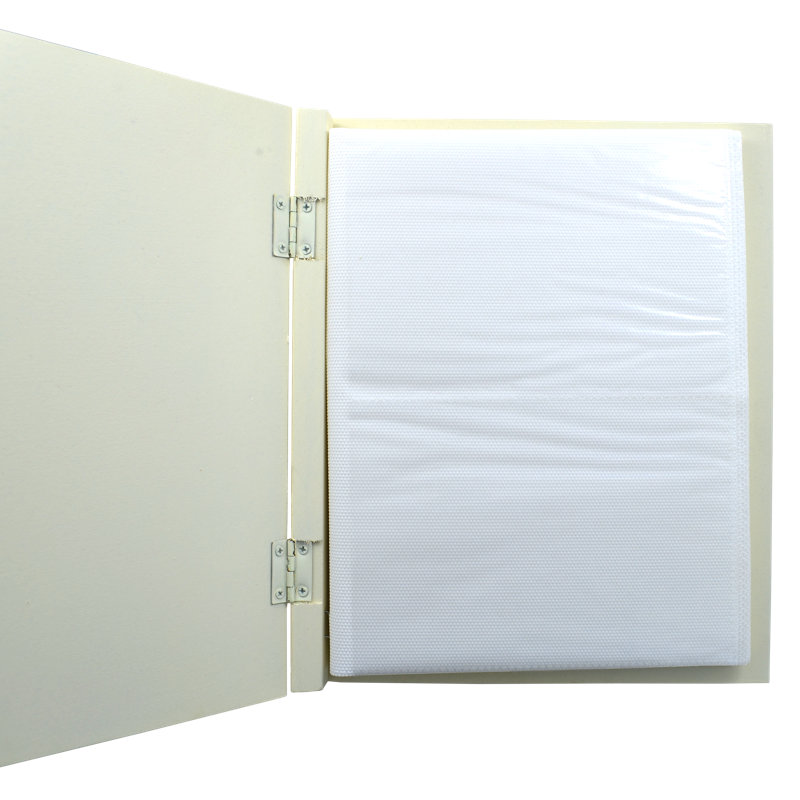 Manufactured Wood People Album, Cream/Blue