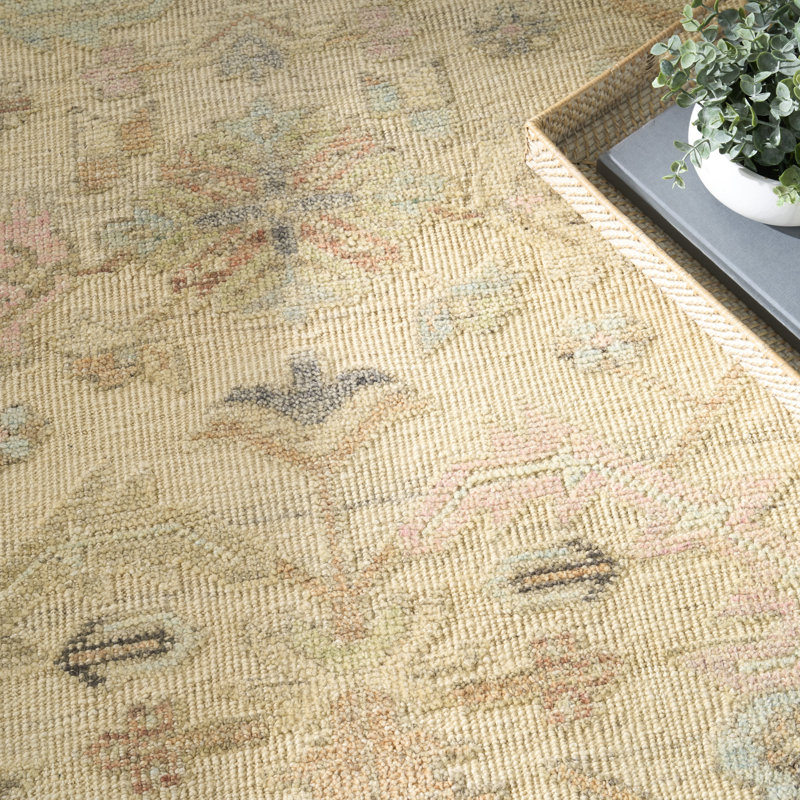 Tapis beige rétro Nourison Thania 10 pi x 14 pi, Rectangle 10 pi x 14 pi