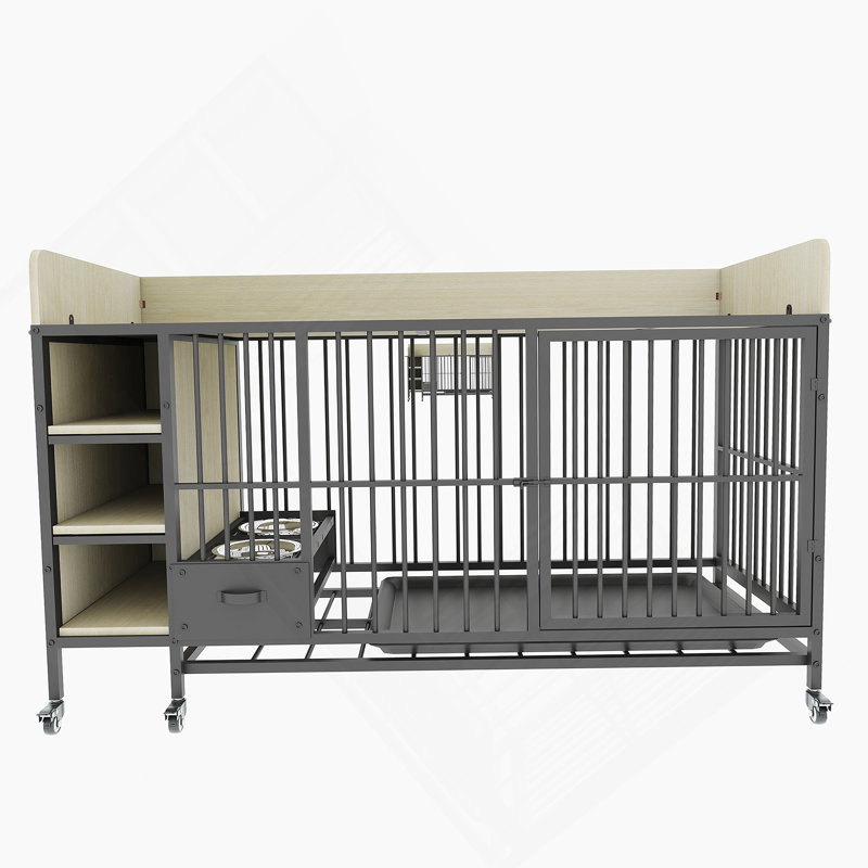 Cage pour animaux exquise avec rangement multifonctionnel et fabrication durable