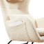 Chaise berçante beige