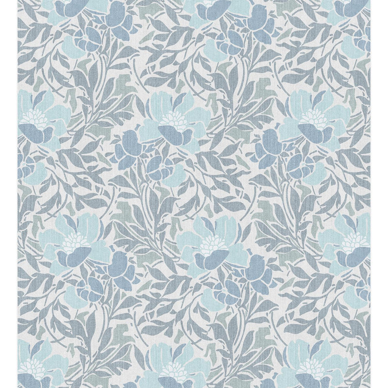 Bordure florale pelez et collez, L 132 po x l 120 po
