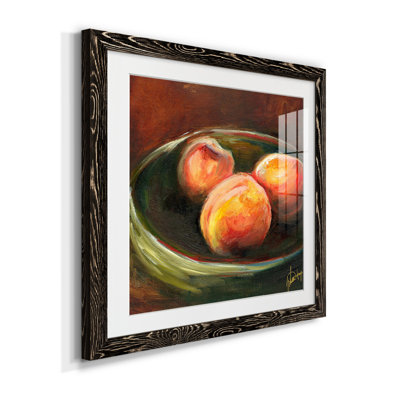 Printed Fruit rustique II - reproduction encadrée de qualité supérieure - prête à être accrochée