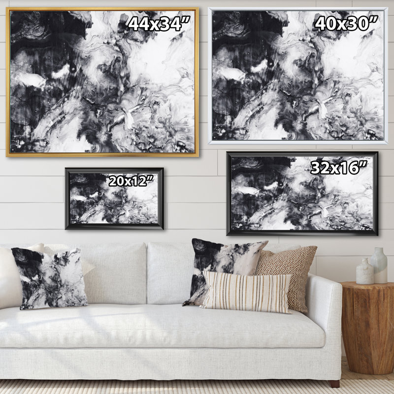 «Blue Blue and White», impression sur toile, H 30 po x l 40 po, Toile avec cadre en érable