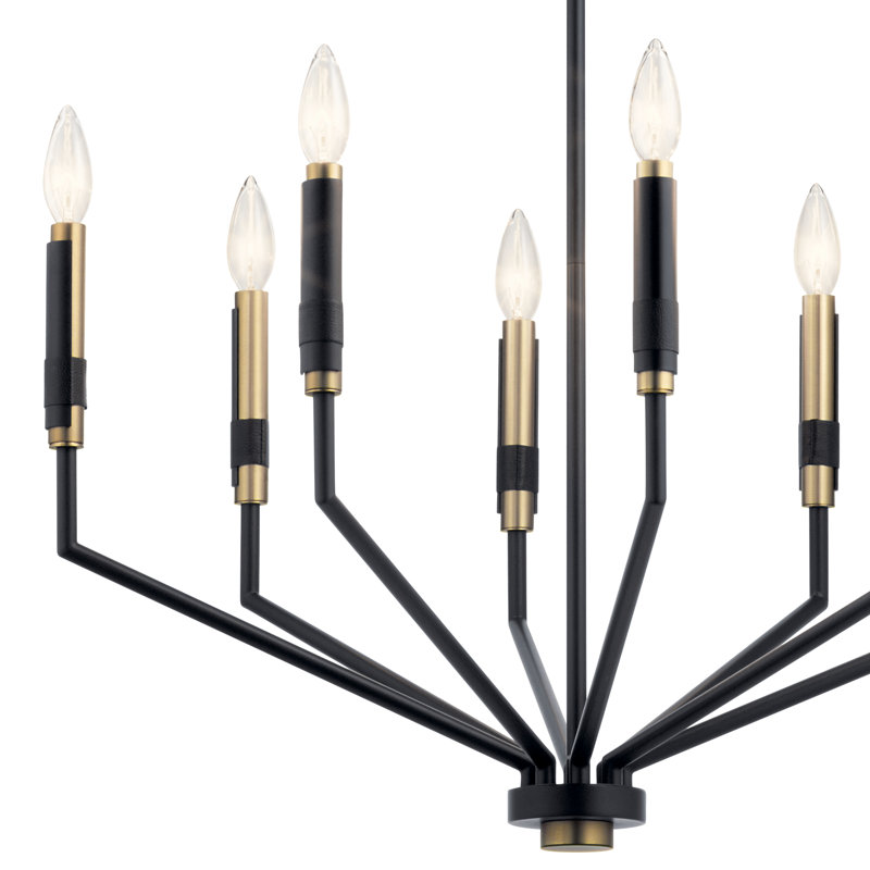 Lustre tambour 8 lumières façon bougie