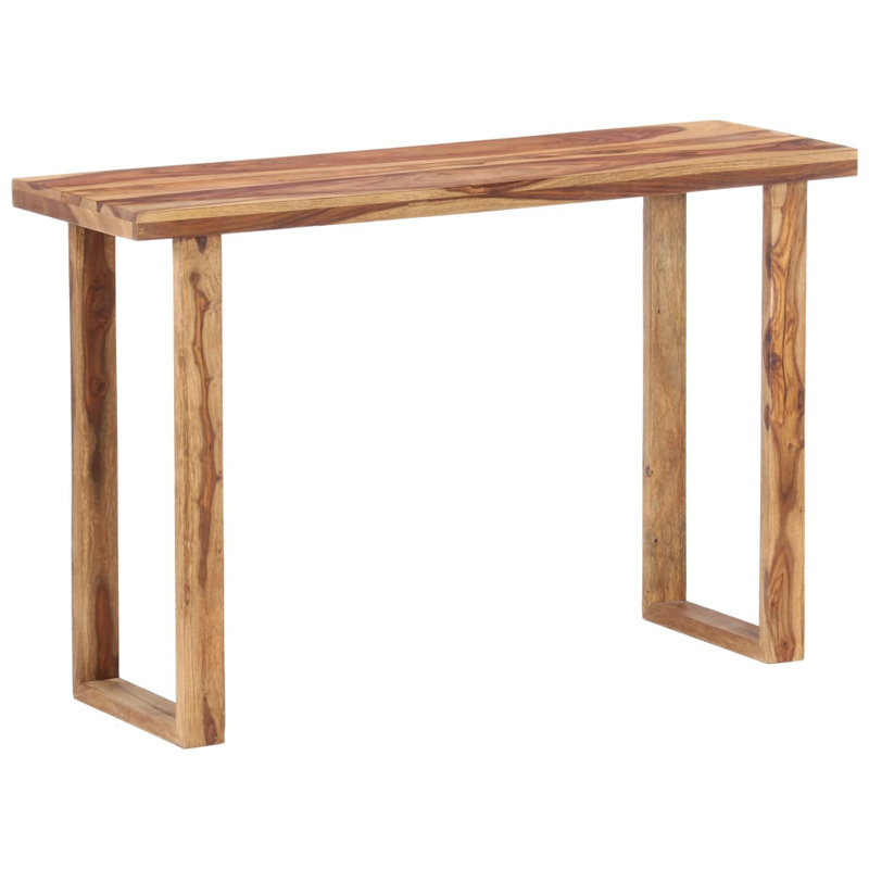 Console en bois de sheesham massif de 46,5 po x 15,7 po x 29,9 po