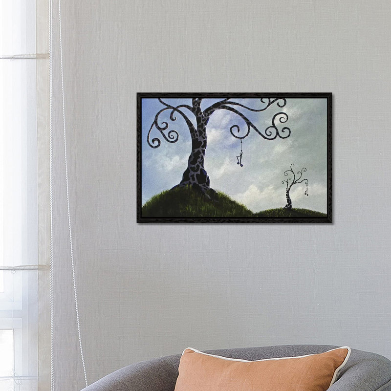 A Warm Summer Daydream by Moonlight Art Parlour - Painting on Canvas, 66.04 cm H x 45.72 cm W, Black Framed