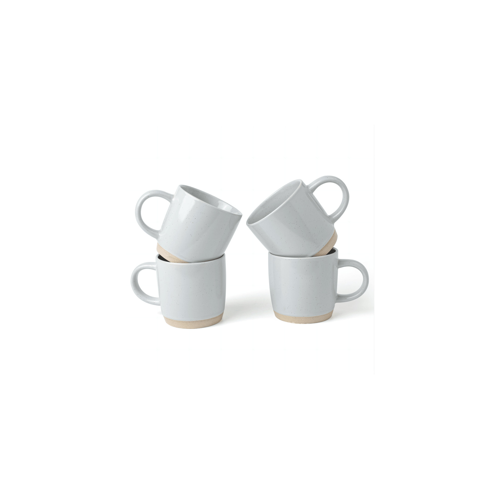 Daytona Stoneware Coffee Mug, Light Gray