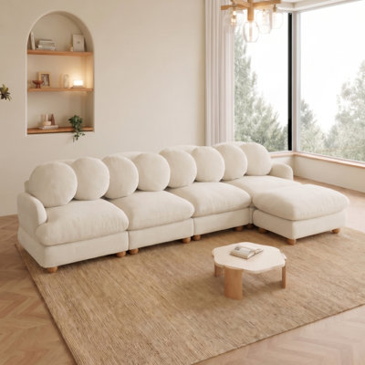 Grand sofa modulaire en coin