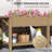 Raised Garden Bed, Wood Garden Box with Bottom Shelf-179067824