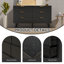 Commode pour chambre à coucher, commode 6 tiroirs avec poignées dorées, commodes modernes en bois et commodes-1348667370