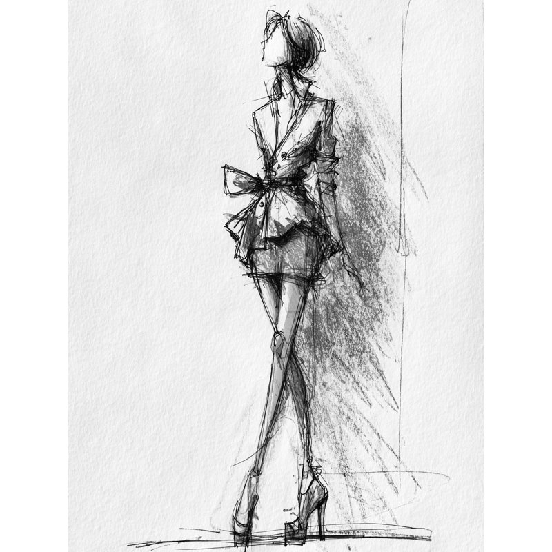 Art moderne sur toile tendue Modern Elegance, H 24 po x l 16 po