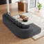 131,1 po, canapé incurvé moderne en forme de nuage, canapé modulaire en forme de L, canapé d'angle avec tissu chenille et 10 coussins-1129511885-1129511872