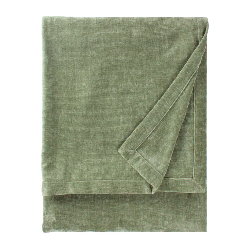 Heavy Chenille Yard Throw, 200cm x 150cm, Green