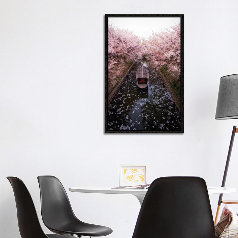 Spring In Japan XXIII by Daisuke Uematsu - Print on Canvas, 101.6cm H x 66.04cm W x 3.81cm D, Black Framed