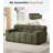 65'' Upholstered Tufted Loveseat compression Sofa-813338048