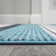 Angeal Gradient Ticking Striped Blue/Navy Rug