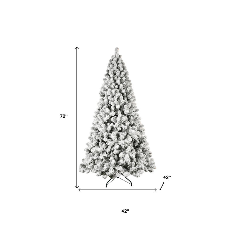 Sapin de Noël blanc 6 pi