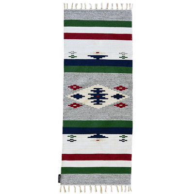 Aztec Hand Woven 60cm X 200cm Area Rug