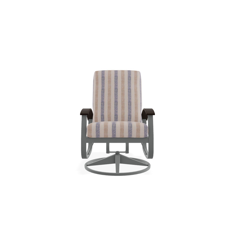 Belle Isle Outdoor Swivel Lounge Chair, Cast Slate Sunbrella® Plainweave, Kona P10, Textured Graphite