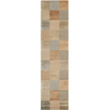 Tibetan Checked Beige/Apricot Area Rug