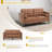 Elverna 66'' Faux Leather Sofa-1739800166