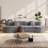 118''L Sofa Bed Tatami Cashew-Shaped Sofa Curved Couch Chesterfield Sofa Sectional Sofa-44877367