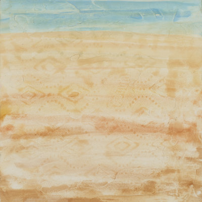 Peach Beach Painting by Joyce Creiger