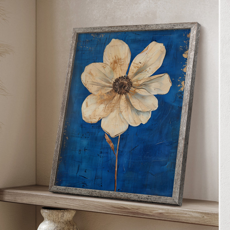 Impression encadrée FLORAL Series LXVII - bois massif, H 11 po x l 9 po