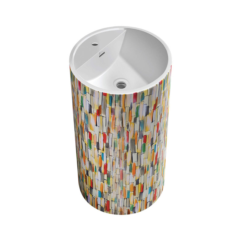 Piédestal brossé 18 po x 18 po