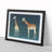 Two Young Giraffes - Single Picture Frame Print-705251805-705251804